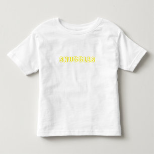 "Snuggles" gult brev T Shirt