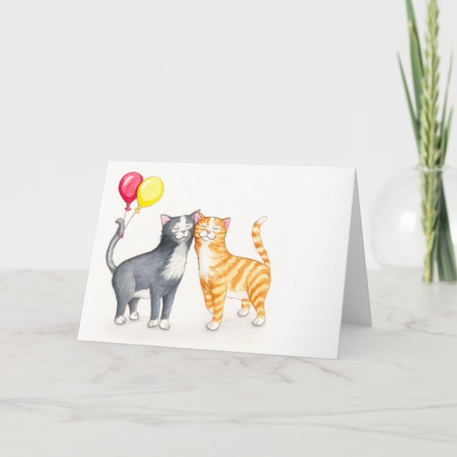 Snuggling katter kort (Framsida)