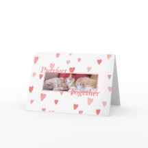 Snuggling kattvalentin kort för dag