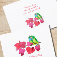 Snuggling Love birds Alla hjärtans dag