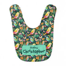 Snuggly Bird Hug Baby Bib
