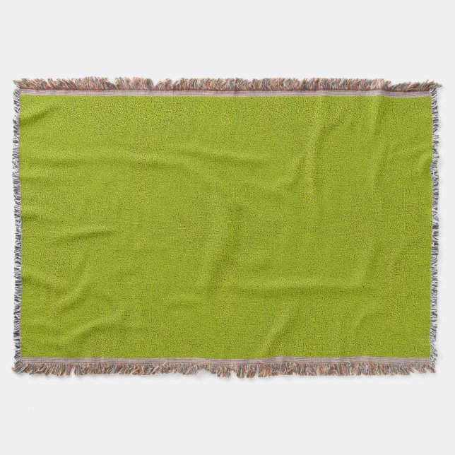 Snuggly Chartreuse Grönt Suede Filt (Framsidan)