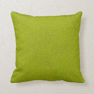 Snuggly Chartreuse Grönt Suede Kudde