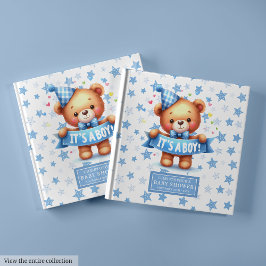 Snuggly Det är en nalle babydusch. Gästböcker