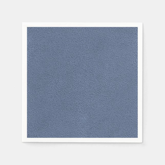 Snuggly Slate Blue Suede Struktur Pappersservett (Framsidan)