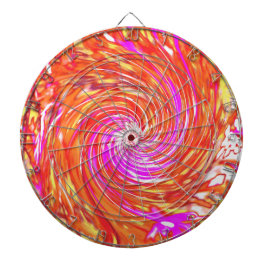 Snurra Blommigt för Retro-Magenta och Färg-höst Darttavla