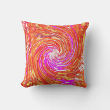 Snurra Blommigt för Retro-Magenta och Färg-höst