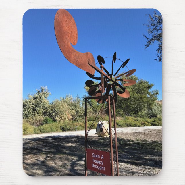 Snurra ett tankeprogram i Lycklig, roligt tecken Musmatta (Framsidan)