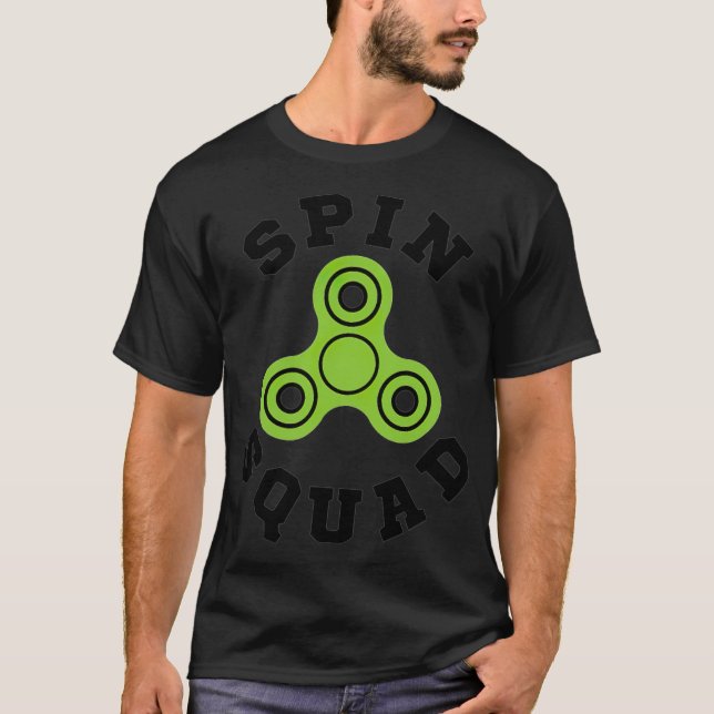 Snurra Fidget Spinner Tees bästa vänner med kvadra T Shirt (Framsida)
