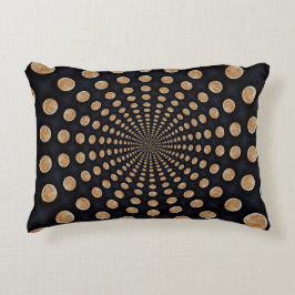 Snurra med många Måne-accentknappar Prydnadskudde