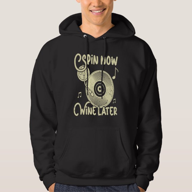 Snurra nu Vin senare inspelningskolumn för vinylin Hoodie (Framsida)