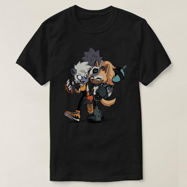 snurra och visksax t shirt (Design framsida)
