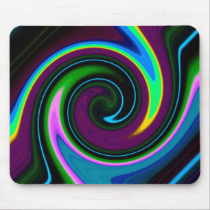 Snurra Retro Blue Mouse Pad Musmatta