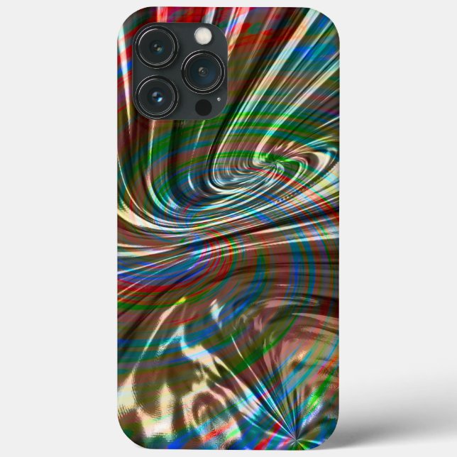 Snurrande, böjd, färgad, silkesväv (Baksida)