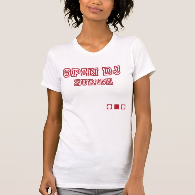 Snurrande DJ Logo28MZ T-shirt (Framsida)