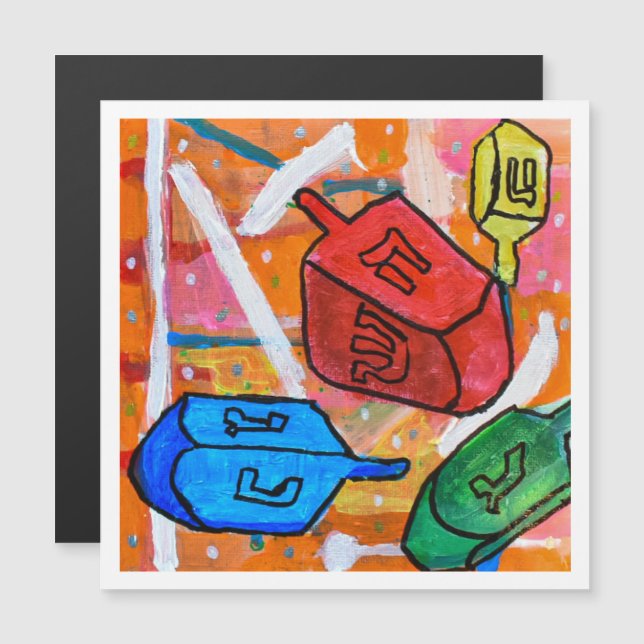 Snurrande Dreidlar (Fram/baksida)