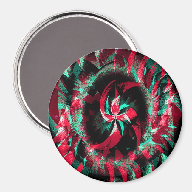 Snurrande julkrans.... magnet (Front/Back)