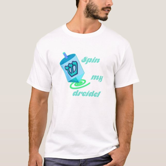 Snurrande min Dreidel kvinna mörka skjortor T-shirt (Framsida)