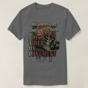 Snurrandedäck på trottoar t shirt