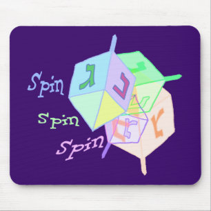 Snurrandesnurrande Dreidels Mousepad Musmatta