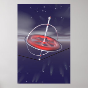 Snurrgyroskopaffisch Poster