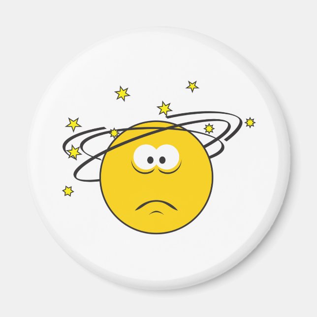 Snurrig Ansikte Magnet (Framsidan)