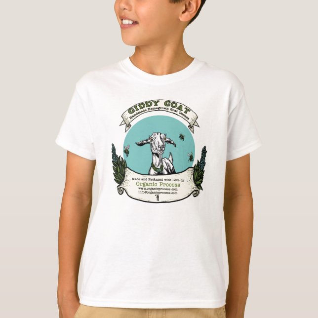 Snurrig getbarnT-tröja Tee (Framsida)
