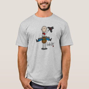 Snurriga övre CowboyTshirts och gåvor T Shirt