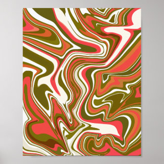 Snurrningsflöde - Mesmeriserande Abstrakt Art Poster