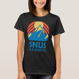 Snus är en livsstil som heter rökning Snus Tabacco T Shirt