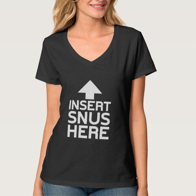 Snus Infoga svenska Snus T Shirt (Framsida)