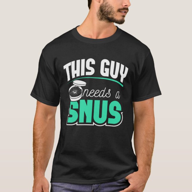 SNUS present röka fritt rökavvänjning anti nikotin T Shirt (Framsida)