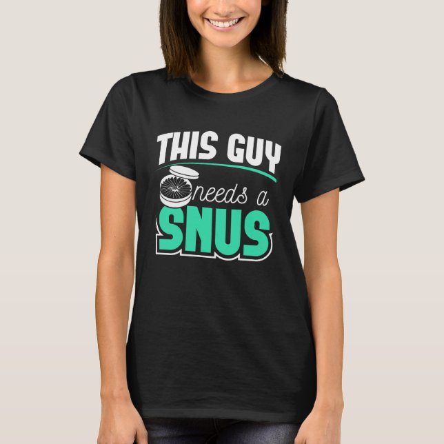 SNUS present röka fritt rökavvänjning anti nikotin T Shirt (Framsida)