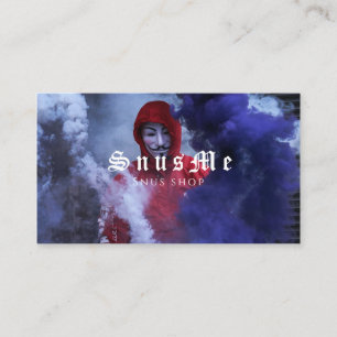 Snus Shop Tobacco Vape Smoke CBD-olja Visitkort