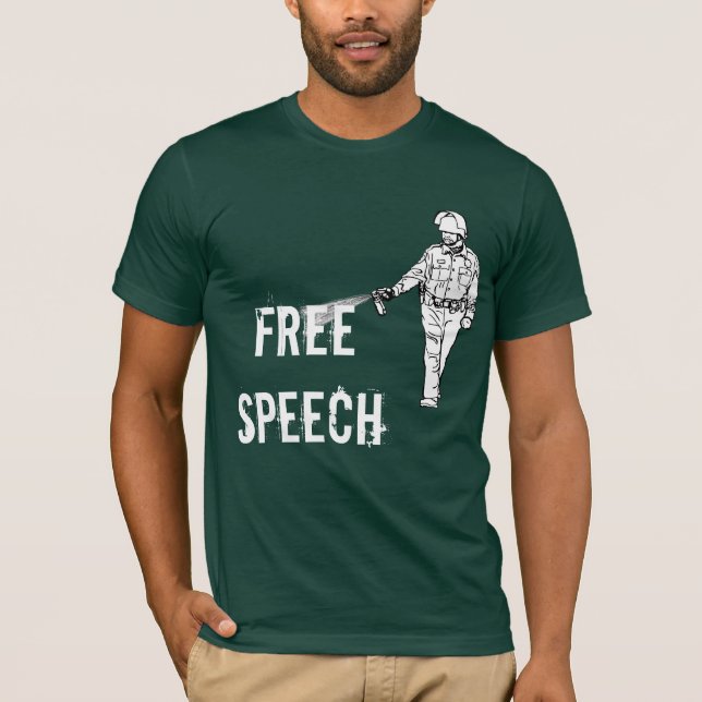 Snut för åsiktsfrihetpepparsprej t-shirt (Framsida)