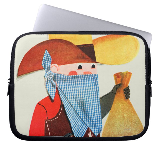 Snutar och rånarear laptop sleeve (Framsidan)