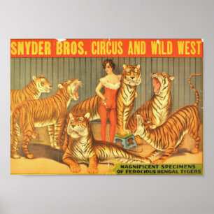 Snyder Bros. Cirkus och Vilda western Poster