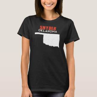Snyder USA State America Travel Oklahoman T Shirt