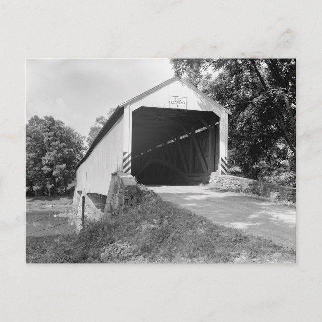 Snyders Fording Covered Bridge Vykort (Framsida)