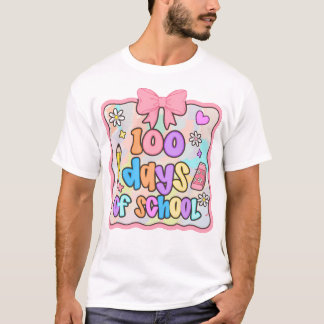 Snygg 100 dagars skola Söt 100:e dag barn T Shirt