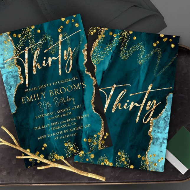Snygg 30års födelsedag inbjudningar (Skapare uppladdad)