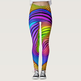 Snygg Abstrakt Art Leggings