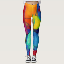 Snygg Abstrakt Art Leggings