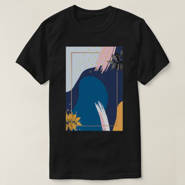 Snygg Abstrakt Art T Shirt (Design framsida)