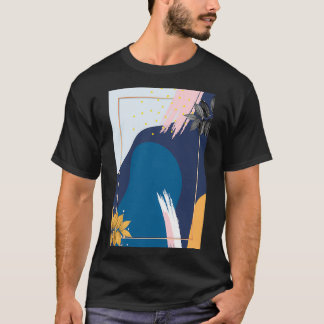 Snygg Abstrakt Art T Shirt