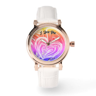 Snygg Abstrakt Elegant Ro Guld Watch Armbandsur