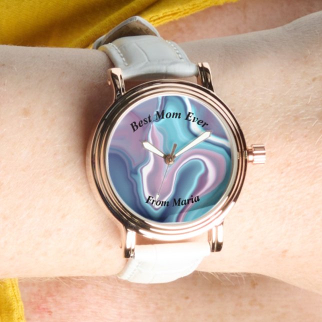 Snygg Abstrakt Elegant Ro Guld Watch Armbandsur (Skapare uppladdad)