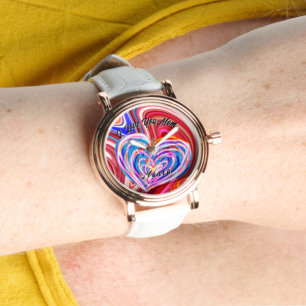 Snygg Abstrakt Elegant Ro Guld Watch Armbandsur