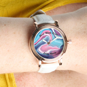 Snygg Abstrakt Elegant Ro Guld Watch Armbandsur