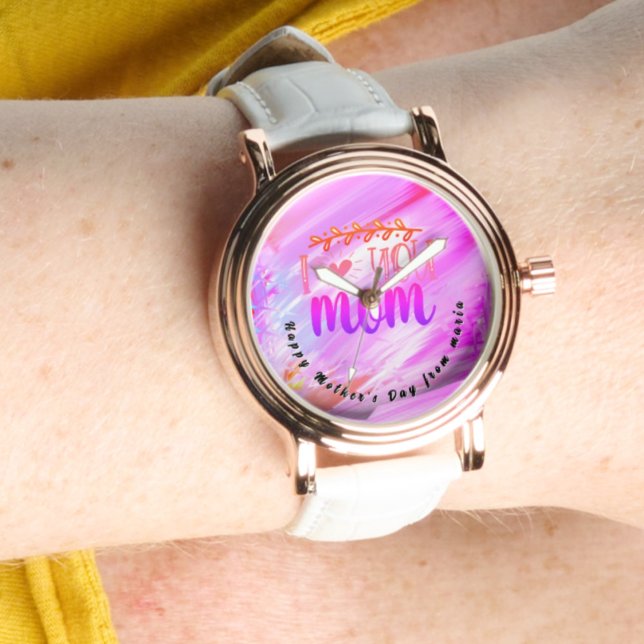 Snygg Abstrakt Elegant Ro Guld Watch Armbandsur (Skapare uppladdad)